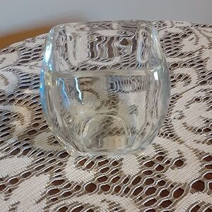 Glass Candle or Trinket Holder